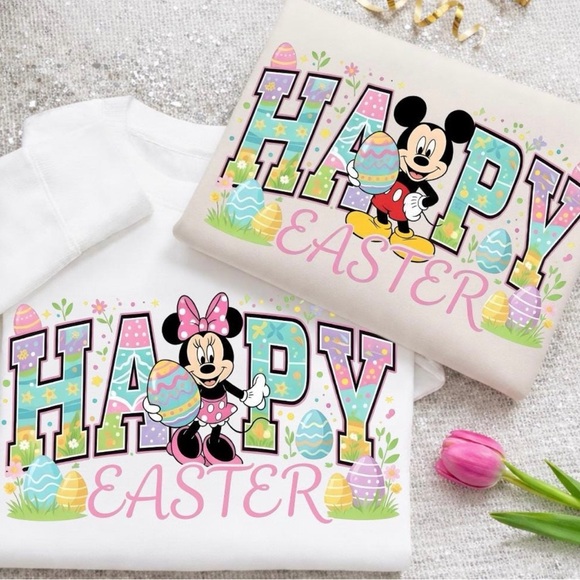 Gildan Other - Disney 'Happy Easter' Minnie Mouse Graphic Tee